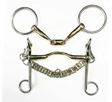 Weymouth (double bridle) Revolving Curb bit set - DISCONTINUED/CLEARANCE
