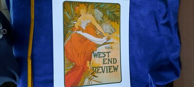 Old advertising material by MUCHA as reproduction on high-quality paper Art Nouveau 