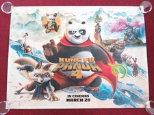 KUNG FU PANDA 4 UK QUAD ROLLED POSTER JACK BLACK DUSTIN HOFFMAN 2024