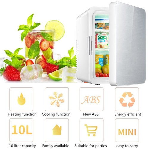 Mini Fridge for Bedroom Car Office Desk Dorm Room Portable Cooler Warmer 8L 10L - Picture 10 of 17