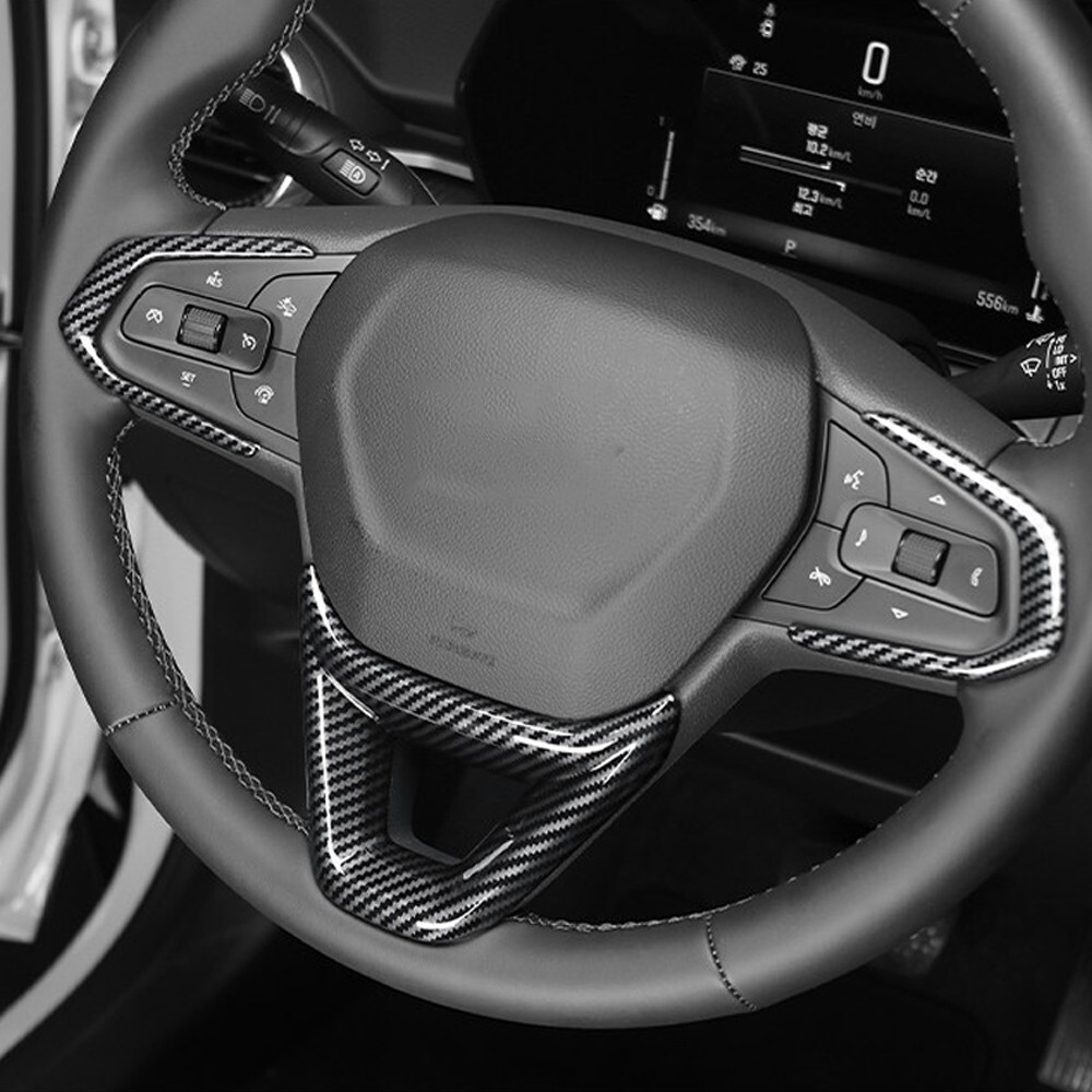 Carbon Black OShape Steering Wheel Frame Cover Trim For Chevy Trax Trailblazer eBay