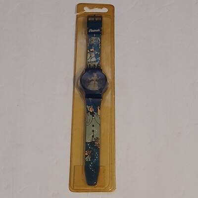 Disney Cinderella Hologram Digital Blue Plastic Watch Sealed Vintage
