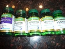 Nature's Bounty Melatonin 5mg/3mg LOT OF 7 Softgels/TABLETS GET ALL 7