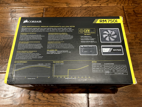 Corsair RM750i 750 Watt 80 PLUS Gold Fully Modular PSU - Afbeelding 2 van 6