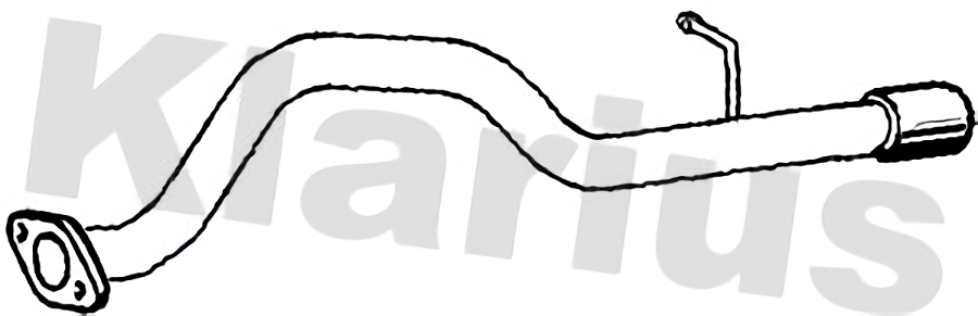 Klarius tail pipe fits Daihatsu sirion yrv 1.3 00-05 DU97W