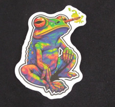 Cute Amphibian Frog Sticker 2.5" x 2" AO