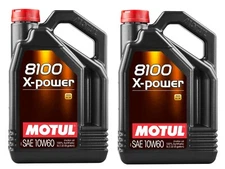 Motul 8100 X-POWER 10W60 - 10 Liters - Fully Synthetic Engine Motor Oil 2 x 5L