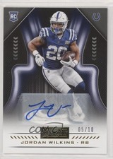 2018 Panini Playbook Rookies Signatures Gold 5/10 Jordan Wilkins #195 Auto 0c6