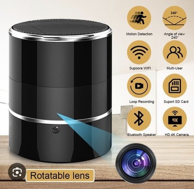 Rotating Wifi  Security Camra Bluetooth Speaker 180 Wifi 32 Gb sd Card Indoor