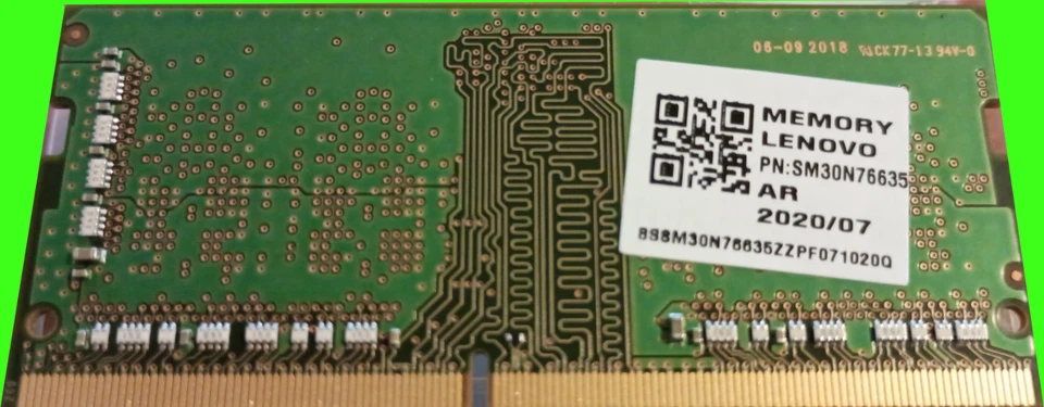 GENUINE Samsung memory RAM 4GB DDR4 1RX16 PCA-3200A-SCO-11 (Lenovo ThinkPad) - Image 2 of 2