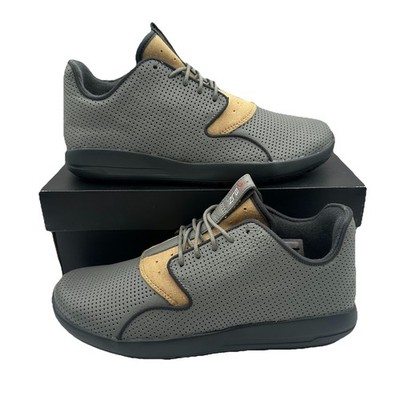 Jordan Eclipse Leather City Pack Berlin Shoes Mens 8 Tumbled Grey/Gold Sneakers