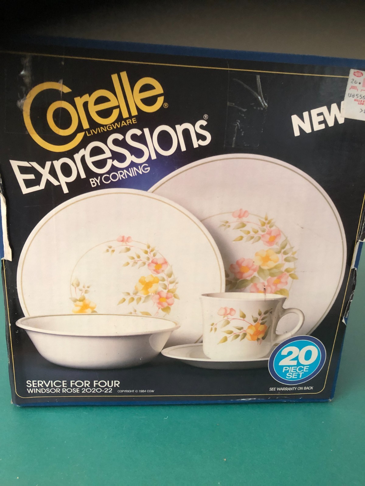 Service For 4 "windsor Rose" New In Box
