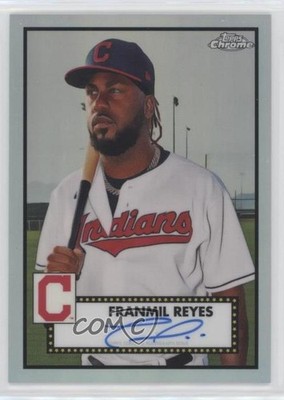 2021 Topps Chrome Platinum Anniversary Refractor 78/199 Franmil Reyes Auto a2v