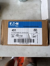 NEW - Eaton 451 Set Screw Connectors - 3/4 EM...