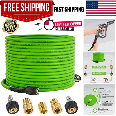 #ad Pressure Washer Hose for Power Washer – 3600 PSI Kink Resistant Pressure Wash... $69.58