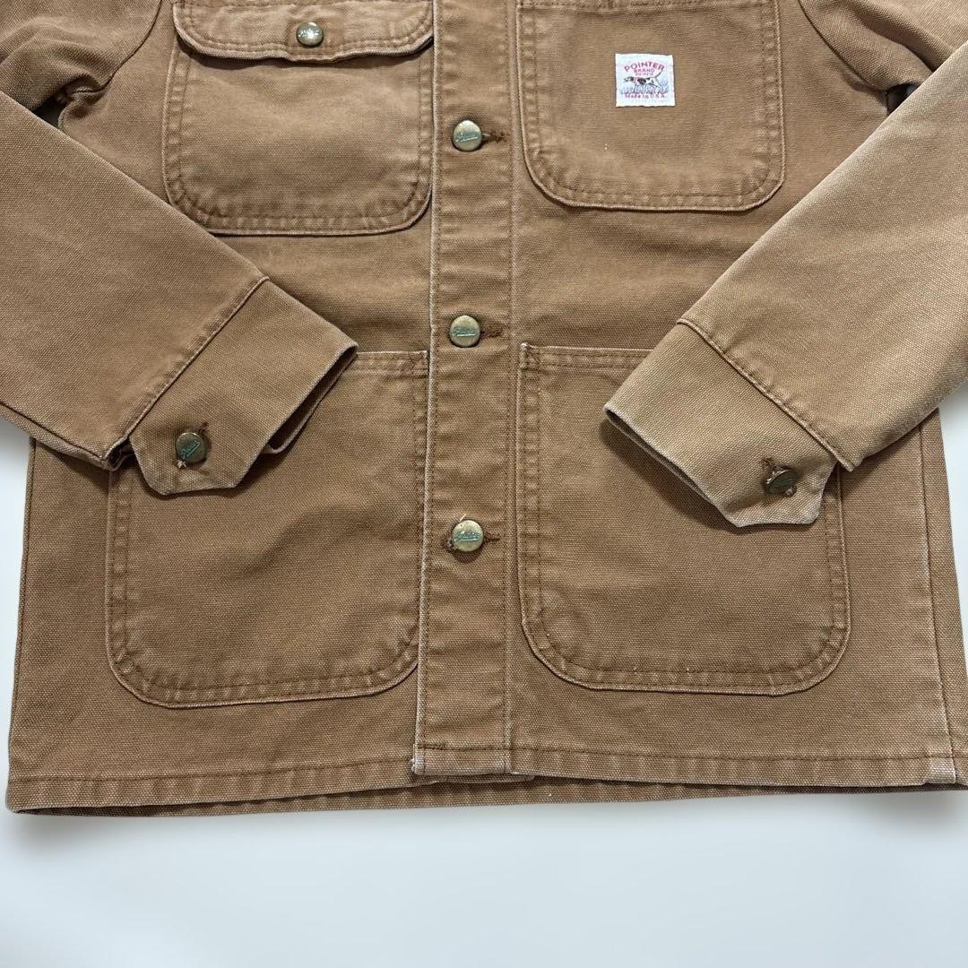 Pointer Brand Brown Denim Coverall Work Jacket XS… - image 7