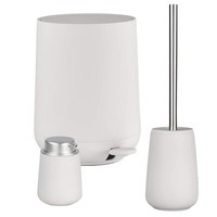 Zone Bad Accessoires Set Pedaleimer Seifenspender ToilettenbüRste Soft Grey Grau