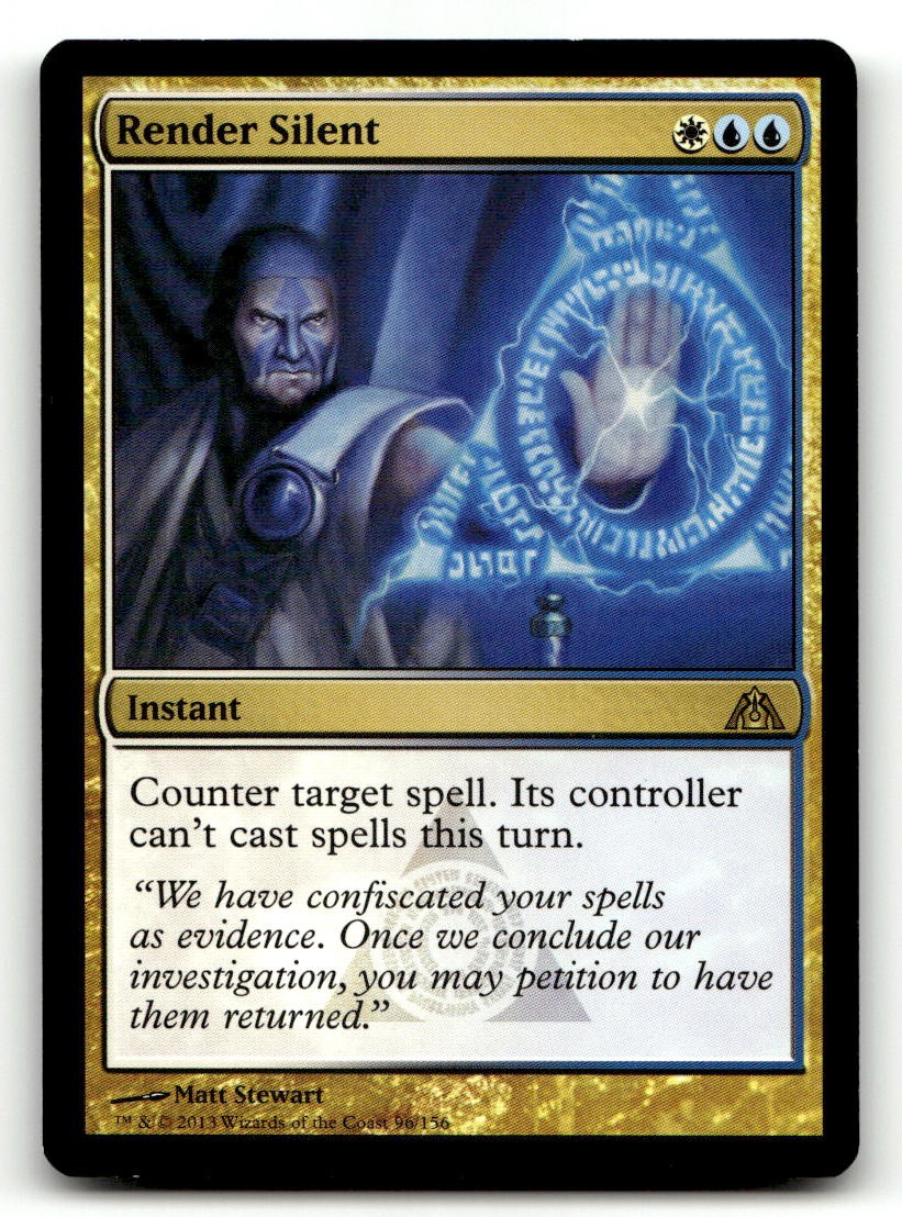 MTG Dragon's Maze #96 Render Silent LP