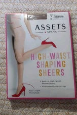 Spanx Assets Shaping Sheers Sz 3 Nude Pantyhose Built In Shaper Medium/Large 