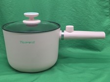 Topwit Olla Caliente Eléctrica 2L Olla Eléctrica Antiadherente Saltear Sartén Cocina Portátil