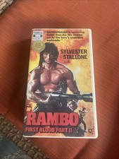 VHS: Rambo First Blood Part 2 II: Slyvestor Stallone: Thorn EMI HBO Clamshell