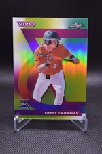 Trent Caraway /10 2024 Leaf Vivid Gold Oregon State Beavers