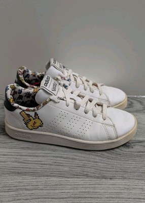 Adidas Pokemon Advantage White Low Kinder Sneaker Größe UK 2