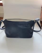 Radley Small Leather Crossbody Bag Navy Blue