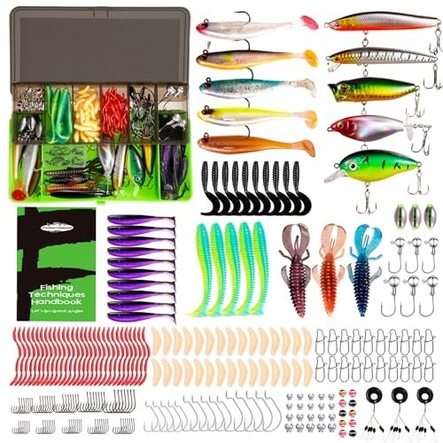 New Fishing Lure Kit for Bass & Trout - Tackle Box with Plugs, Swimbaits, Hooks - Image 3