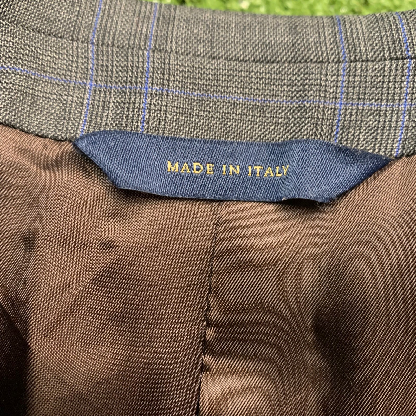 Brooks Brothers 1818 Regent Reda Blazer Mens 40R Blue Plaid Wool Silk 2 Button thumbnail 11