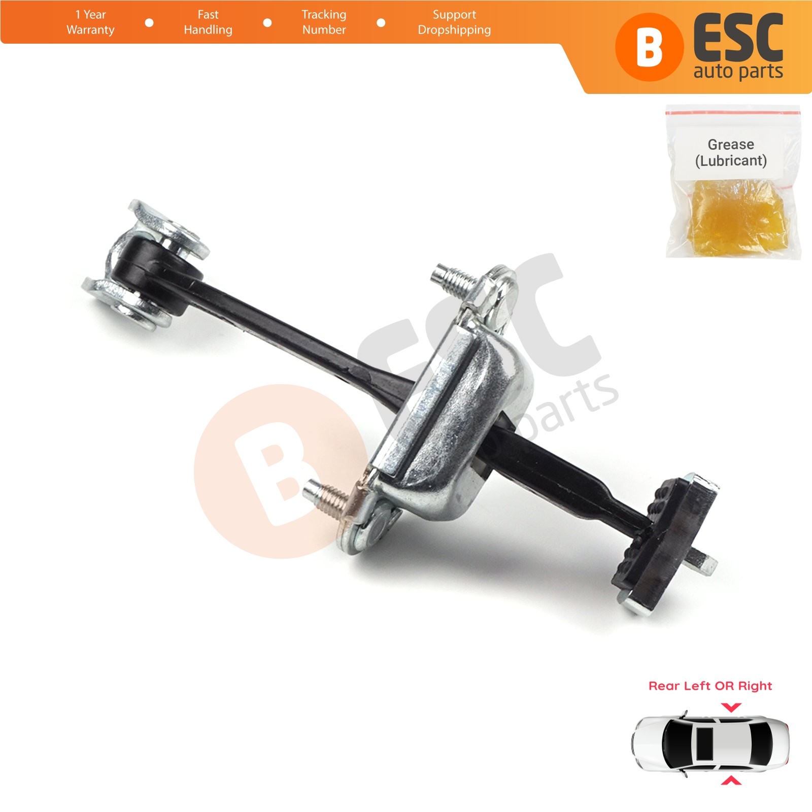 Rear Door Hinge Stop Check Limiter for Citroen C4 MK1 Picasso 1 2004-2011 9181H7