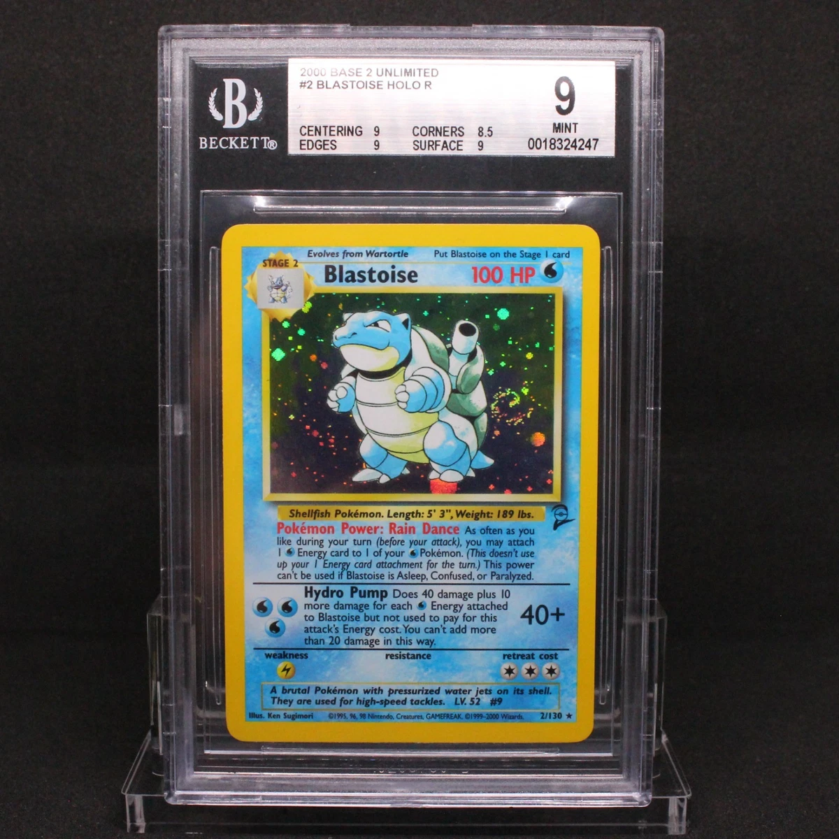 Blastoise Pokémon TCG Base Set 2 Individual Collectable Card Game