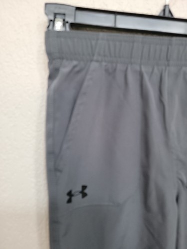 Under Armour Boys Size 6 Gray Poly/Spandex Pull On Elastic Waist Pant Tech - Picture 2 of 15