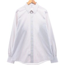 Used Brooks Brothers Est. 1818 Multi-Stripe Long Sleeve Cotton Striped Shirt...