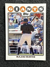 RAJAI DAVIS #646 2008 Topps Baseball QTY San Francisco Giants
