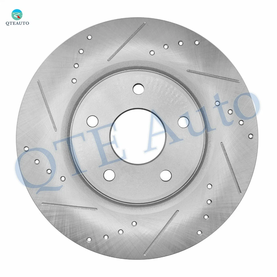 4 Front 330mm-Rear 305mm Drilled Brake Rotors For 2015 Chrysler Town & Country - Image 3 of 4