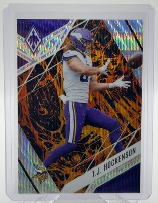 2022 Panini Phoenix - T.J. Hockenson #82 Orange Lava /175 Vikings 