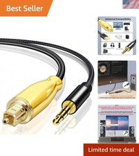192KHz DAC Optical to 3.5mm Converter,Optical Audio Cable to AUX Cable Adapte...