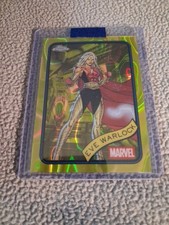 2025 Topps Chrome Marvel Eve Warlock #192 - Yellow Lava Refractor