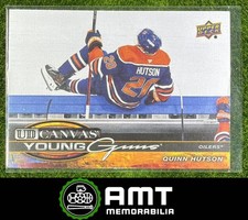 Quinn Hutson 2025-26 Upper Deck Series 2 UD Canvas Young Guns Oilers