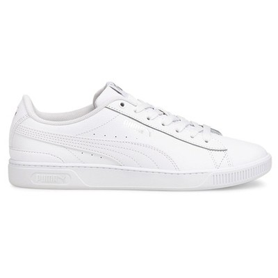 PUMA Vikky V3 Leather Lace Up  Womens White Sneakers Casual Shoes 38311502