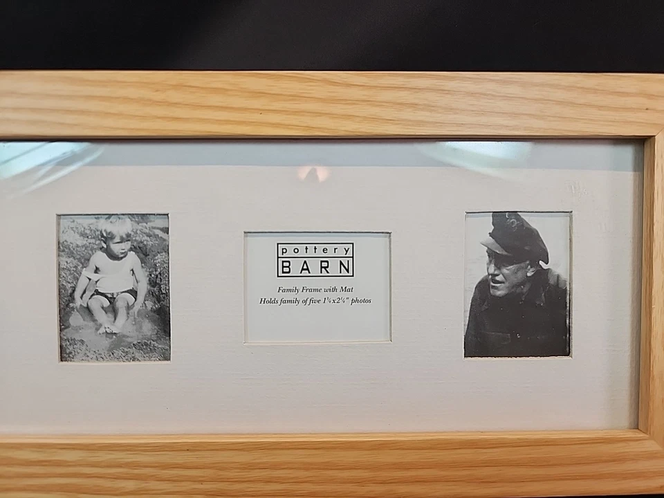 Pottery Barn 16x5.5 Natural Collage Frame w/ 5 Openings for 1.25x2.25 Photos - Image 4 of 4