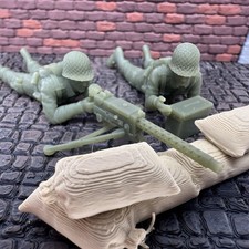 World War 2 American M1919 Machine Gun Crew Set Toy Soldier 3D Resin 1/32 Figure