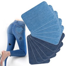Iron on Patches for 3.7"x4.92" 9.5 cm x 12.5 cm , Blue and light blue