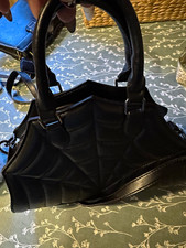 DUSSEL Damen Henkeltasche Kunstleder schwarz ...