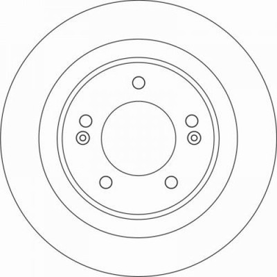2 St. Bremsscheibe TRW DF6599 für KIA Cee'D Pro Cee'D