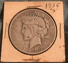 (1) XF 1935-S Peace Silver Dollar 90% - Extra Fine - San Francisco Mint key date