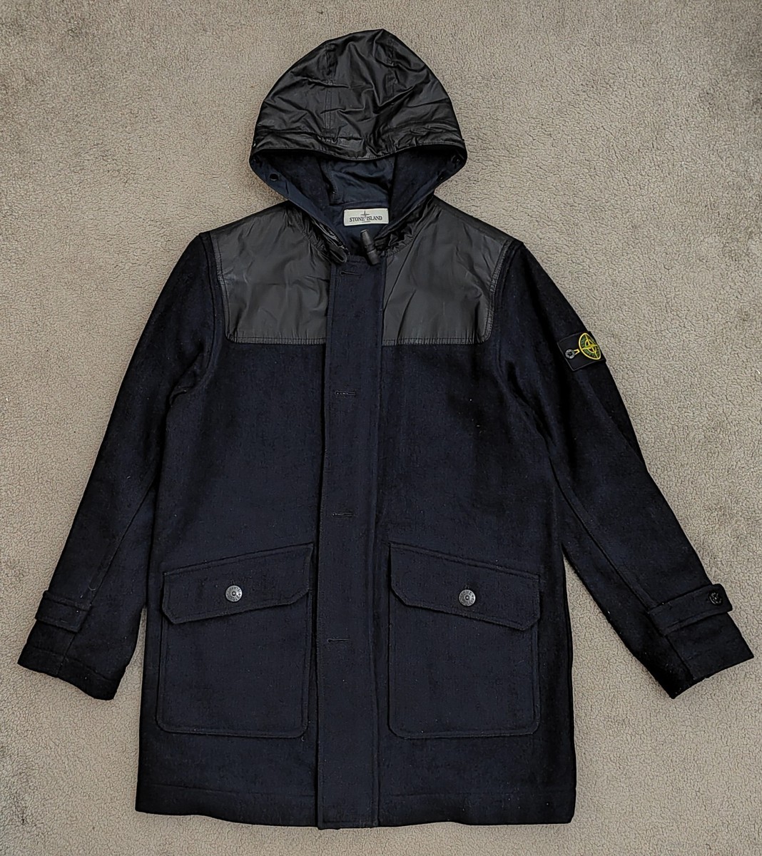 Stone Island 2013 Panno Speciale Mussola Gommata Duffle Jacket