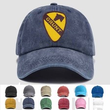Custom Embroidered Hat 1st Cavalry Division Infantry GRUNT, Trucker Hat, Gift