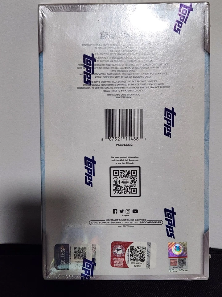 2022 Bowman Chrome University Football SEALED Hobby Box / 2 Autos / 24 Packs - Image 3 of 3